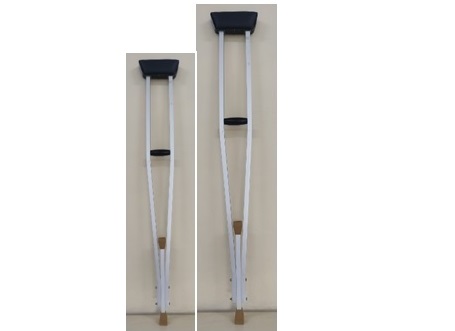 Crutches Auxilla  Adjustable ( Alumnium) Small/ Medium/ Large
