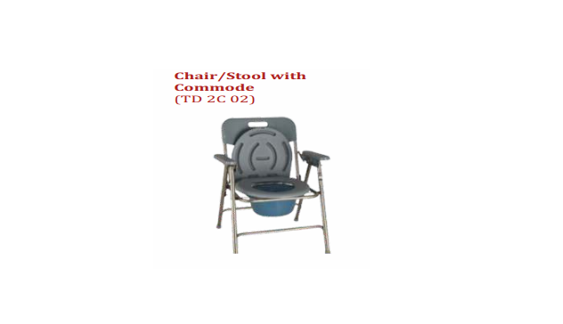 Folding Chair with Commode